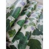 Rectangular Tablecloth in PLASTICIZED Cotton GREEN IVY Pattern 100% WATER-REPELLENT.... MADE IN ITALY!!!!!