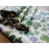 Rectangular Tablecloth in PLASTICIZED Cotton GREEN IVY Pattern 100% WATER-REPELLENT.... MADE IN ITALY!!!!!