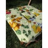 Stuhlbezug mit Klappen, INTERNE SCHNÜRUNG. Größe 40x40 FRUIT AND LEMON Design... HERGESTELLT IN ITALIEN ... 100 % BAUMWOLLE