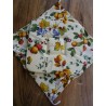 Coprisedia Con Alette ALLACCIATURA INTERNA.. Misura 40x40 Disegno FRUTTA E LIMONI... MADE IN ITALY ...100% COTONE
