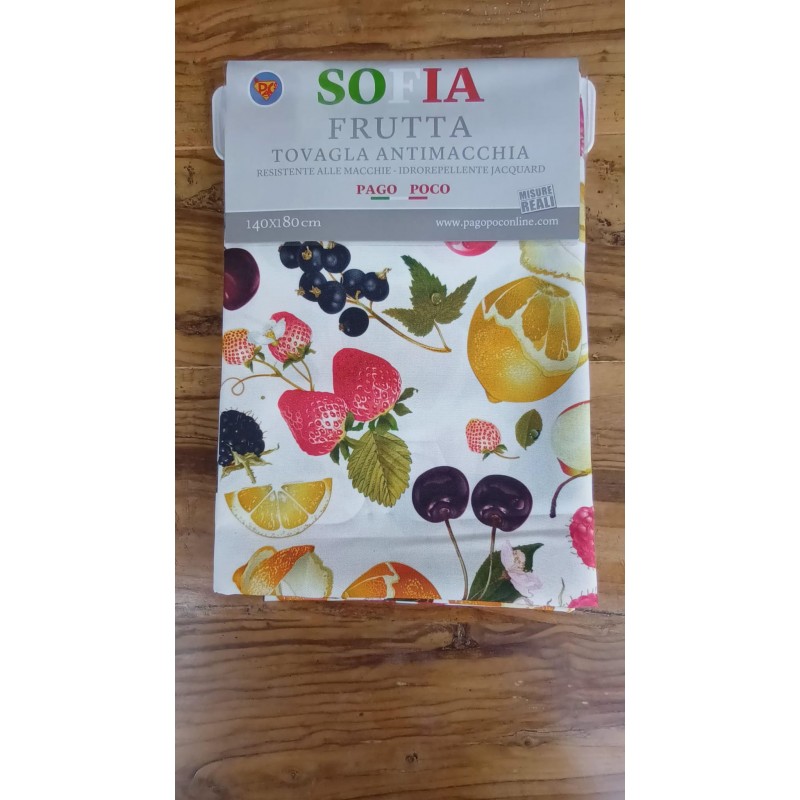 100 % wasserabweisende, schmutzabweisende Tischdecke, Design „ALL FRUITS“ ... in allen Größen ... KEIN BÜGELN!!!!