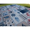 100 % wasserabweisende, schmutzabweisende Tischdecke im Meer- und Bootsdesign... KEIN BÜGELN!!!!!