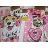 STROFINACCI IN sPUGNA DI COTONE 100% Disegno CANI... 6 PEZZI.....MIS. 50X70 ..