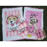 STROFINACCI IN sPUGNA DI COTONE 100% Disegno CANI... 6 PEZZI.....MIS. 50X70 ..