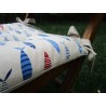 Rechteckige Tischdecke aus plastifizierter Baumwolle mit BUNTEM MEER- UND FISCH-Design. 100 % wasserabweisend. HERGESTELLT IN