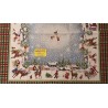 rayure ET pièce maîtresse avec des motifs de Noël fantastiques ARBRE DE NOËL DU PÈRE NOËL 100% coton FIL LUREX.. fabriqué en