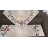 strip AND centerpiece WITH Christmas designs CHILDREN AND SNOWMAN DESIGN 100% cotton LUREX YARN...made in Italy!