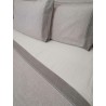Doppelbett-Set aus 100 % Baumwollflanell mit gepunktetem Design in den Farben: Beige-Grau-Petrol...Maxi-Größen!!!!
