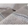 DOUBLE Bed Set in 100% COTTON Flannel WITH SPOTTED DESIGN COLOURS: BEIGE-GREY-PETROL....MAXI SIZES!!!!!