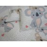 Copripiumino In Stampa Digitale Sacco+Federe 100%Cotone Disegno KOALA E ORSETTI In tutte Le Misure ....MADE IN ITALY!!!