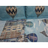 Digitally Printed Bed Pillowcases 100% Cotton SKY Pattern..CLOUDS AND BALLOONS..IN D/FACE.2 Pillowcases 52x82.MADE IN ITALY!