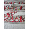 DOUBLE FACE Digital Print Bed Pillowcases ..100% Cotton CHRISTMAS ELF GNOME Design ....2 Pillowcases 52x82..MADE IN ITALY!!!