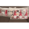 DOUBLE FACE Digital Print Bed Pillowcases ..100% Cotton CHRISTMAS ELF GNOME Design ....2 Pillowcases 52x82..MADE IN ITALY!!!
