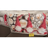 DOUBLE FACE Digital Print Bed Pillowcases ..100% Cotton CHRISTMAS ELF GNOME Design ....2 Pillowcases 52x82..MADE IN ITALY!!!