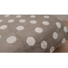 Plaid Lambskin Blanket in Soft and Warm Microfibre. TAUPE POLKA DOT FANTASY. SIZE: Double.. Half Square.. SINGLE
