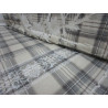 Doppelbett-Set mit schottischem Muster, Burberry-Stil, 100 % Baumwolle ... HERGESTELLT IN ITALIEN!!!