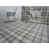 Doppelbett-Set mit schottischem Muster, Burberry-Stil, 100 % Baumwolle ... HERGESTELLT IN ITALIEN!!!