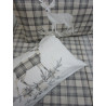 Doppelbett-Set mit schottischem Muster, Burberry-Stil, 100 % Baumwolle ... HERGESTELLT IN ITALIEN!!!