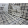 Doppelbett-Set mit schottischem Muster, Burberry-Stil, 100 % Baumwolle ... HERGESTELLT IN ITALIEN!!!