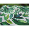 Tovaglia Rettangolare Antimacchia 100% Idrorepellente Disegno PALME VERDI ..MADE IN ITALY...NO STIRO!!!