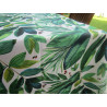 100% Water Repellent Stain Resistant Rectangular Tablecloth GREEN PALM TREES Design..MADE IN ITALY...NO IRON!!!