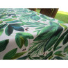 Tovaglia Rettangolare Antimacchia 100% Idrorepellente Disegno PALME VERDI ..MADE IN ITALY...NO STIRO!!!