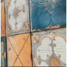 Carpet by the Meter with COLORED MAIOLICA design in Nautical Water-repellent Fabric. Non-slip..Euro 0.11cent m..MADE IN ITALY!!