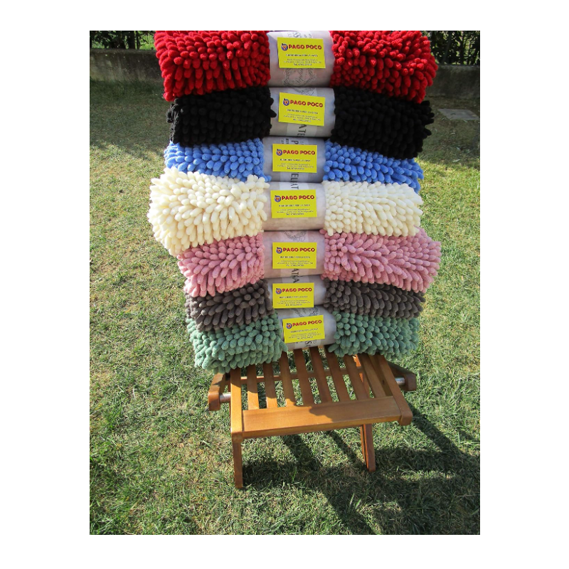 Bathroom carpet or bedside rug in solid colour...all colours...100% microfibre.. non-slip...