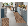 Tappeto a Metro Disegno LEGNO PARQUET in Tessuto Idrorepellente Nautico. Antiscivolo..Euro 0,11cent mt..MADE IN ITALY!!