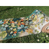 Tapis au mètre avec impression numérique FLORAL Design en tissu nautique hydrofuge..Euro 0,11cent mt..MADE IN ITALY