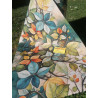Tapis au mètre avec impression numérique FLORAL Design en tissu nautique hydrofuge..Euro 0,11cent mt..MADE IN ITALY