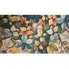 Teppich als Meterware mit FLORAL-Design-Digitaldruck aus wasserabweisendem nautischem Stoff. 0,11 Cent pro Meter. HERGESTELLT