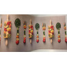 Tapis au mètre avec FRUITS..LEGUMES ET ÉPICES design en tissu nautique hydrofuge..Euro 0,11cent mt..FABRIQUÉ EN ITALIE!!