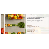 Tapis au mètre avec FRUITS..LEGUMES ET ÉPICES design en tissu nautique hydrofuge..Euro 0,11cent mt..FABRIQUÉ EN ITALIE!!