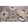 Teppich als Meterware MAIOLICA Design DIGITALDRUCK aus wasserabweisendem nautischem Stoff. 0,11 Cent pro Meter. HERGESTELLT IN