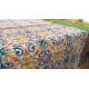 100% water-repellent stain-resistant tablecloth with MULTICOLOR MAJOLICA design....In all sizes..NO IRONING!!!