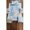 SERVIETTES ÉPONGE 100% COTON MER...DESIGN CORAIL ET POISSON..6 PIÈCES.....TAILLE. 50X70..