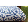 Geformter Stuhlbezug mit abnehmbarem, gestepptem Klettverschluss, Design BLUE CORAL... HERGESTELLT IN ITALIEN