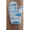 Rectangular Cotton Tablecloth with MULTICOLORED FISH Pattern.. In all sizes 100% Cotton.... MADE IN ITALY