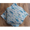 Rectangular Cotton Tablecloth with MULTICOLORED FISH Pattern.. In all sizes 100% Cotton.... MADE IN ITALY