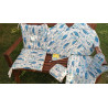 Rectangular Cotton Tablecloth with MULTICOLORED FISH Pattern.. In all sizes 100% Cotton.... MADE IN ITALY
