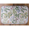 Set de table américain en coton, design FEUILLES COULEURS HERBOLARIO. Taille: 50x35...100% Coton...FABRIQUÉ EN ITALIE.!!!