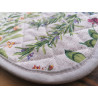 Set de table américain en coton, design FEUILLES COULEURS HERBOLARIO. Taille: 50x35...100% Coton...FABRIQUÉ EN ITALIE.!!!