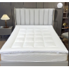 Topper Coprimaterasso imbottito in microfibra Consigliato per Hotel e Ristorazione, B&B e Agriturismo...Made in Italy