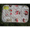 Set de table matelassé américain FOX Design.. 100% COTON... FABRIQUÉ EN ITALIE !!!