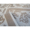 Sardinian Style Carpet CORAL Design... Beige Colour.. 100% Non-slip Cotton... Size 40x60