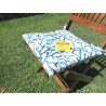 Nappe rectangulaire en coton avec motif CORAIL BLEU. Dans toutes les tailles 100% Coton.... FABRIQUÉ EN ITALIE