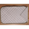 American Placemat in Quilted Cotton with BEIGE polka dot patterned napkin.. Size:50x35..MADE IN ITALY..!!!!
