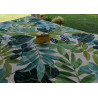 Nappe rectangulaire en coton avec motif TROPICAL et FEUILLES COULEURS..Dans toutes les tailles 100% Coton....FABRIQUÉ EN ITALIE