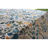 Rectangular Cotton Tablecloth with MULTICOLORED LEAVES Pattern..In all sizes 100% Cotton....MADE IN ITALY!!!!!